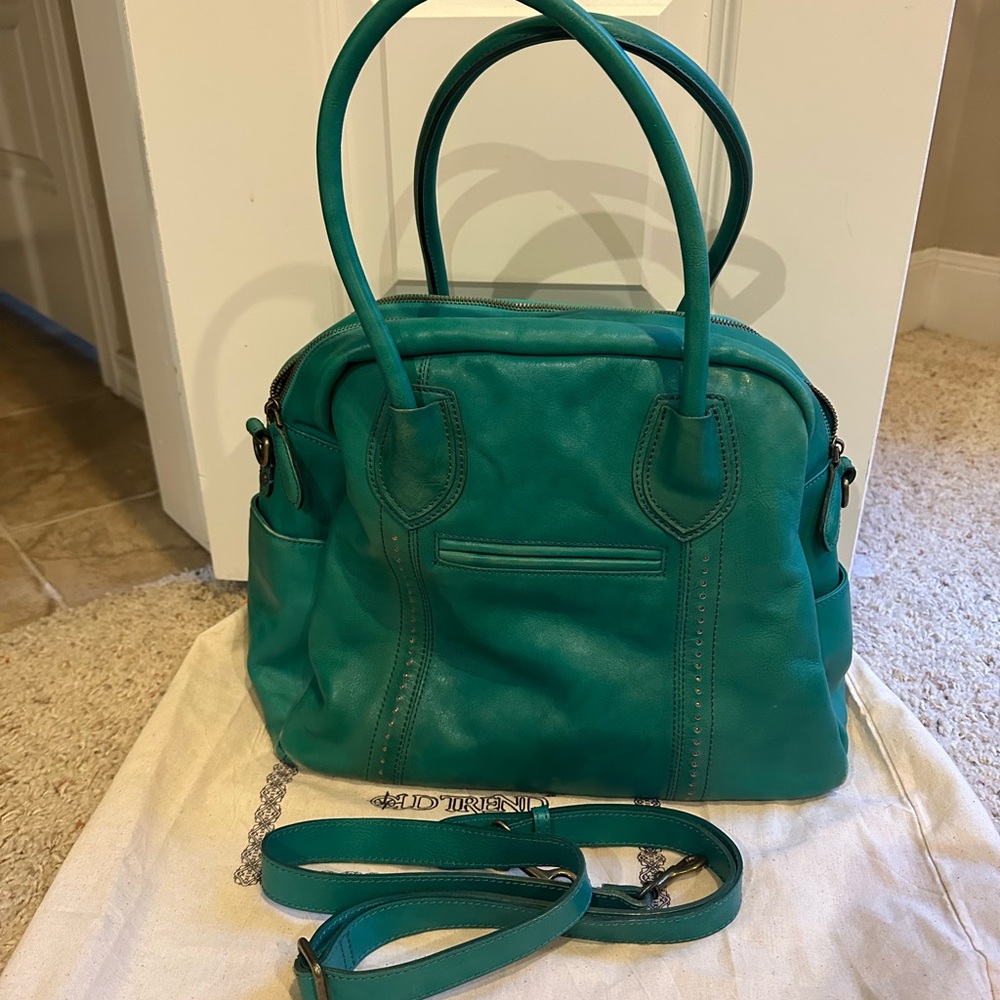 Old Trend Teal Vintage Soul Satchel Bag